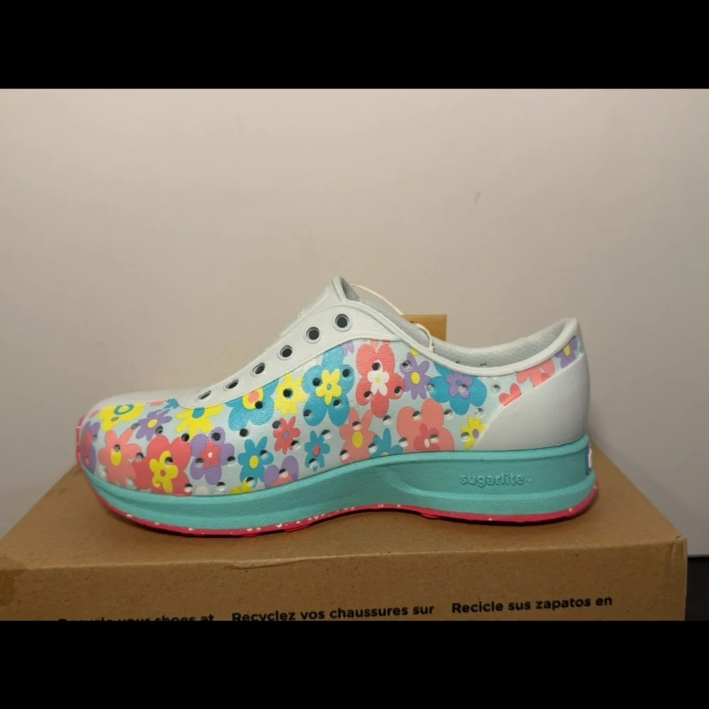 Native Robbie Sugarlite Print Shoes Multicolor Pastel Daisy Little Kids C11